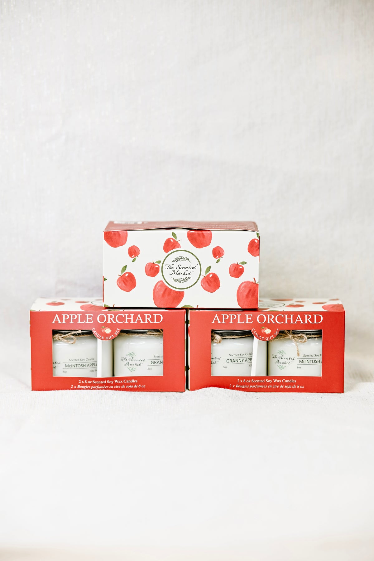 Exclusive Apple Orchard Candle 2 Pack – Granny Apple & McIntosh Apple – Fall Soy Candles - The Scented Market Canada