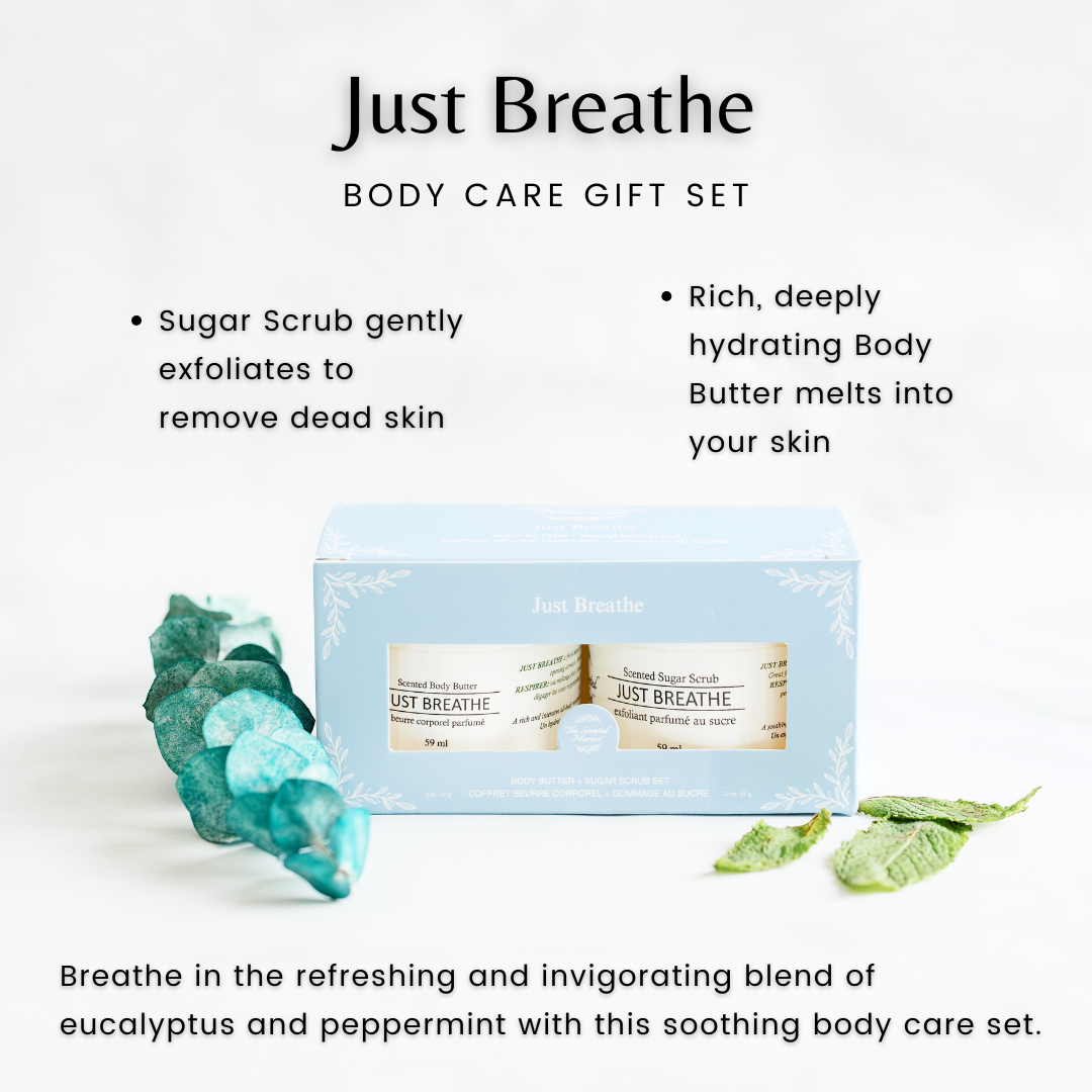 Body Care Gift Set - Just Breathe - The Scented Market Bath & Body Gift Sets