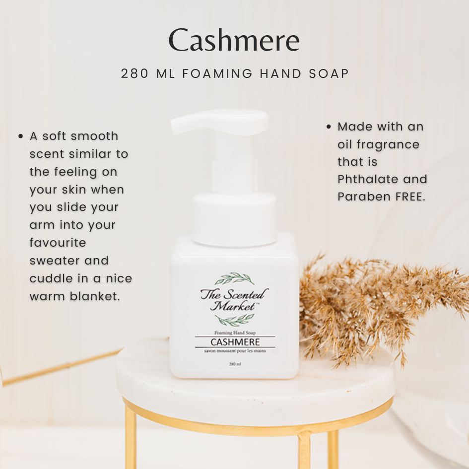 Cashmere Foaming Hand Soap – Luxurious & Gentle Cleanser - The Scented Market Liquid Hand Soap