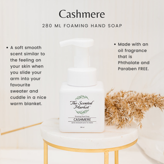 Cashmere Foaming Hand Soap – Luxurious & Gentle Cleanser - The Scented Market Liquid Hand Soap