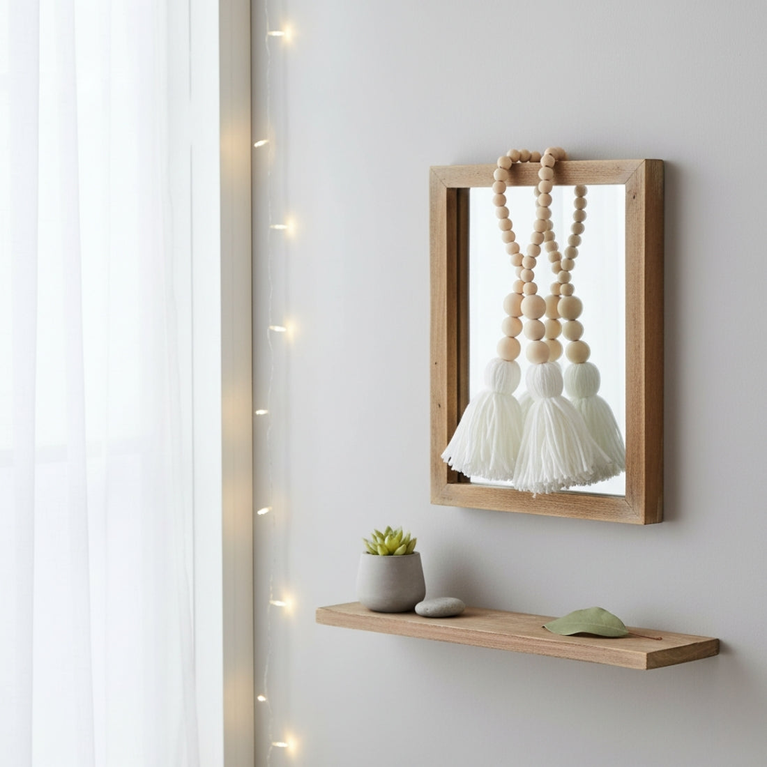 Decor Beads - White Double Tassel - The Scented Market Decor