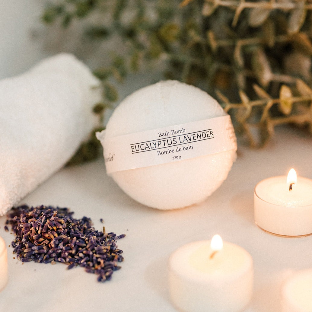 EUCALYPTUS LAVENDER Bath Bomb - The Scented Market Bath Additives