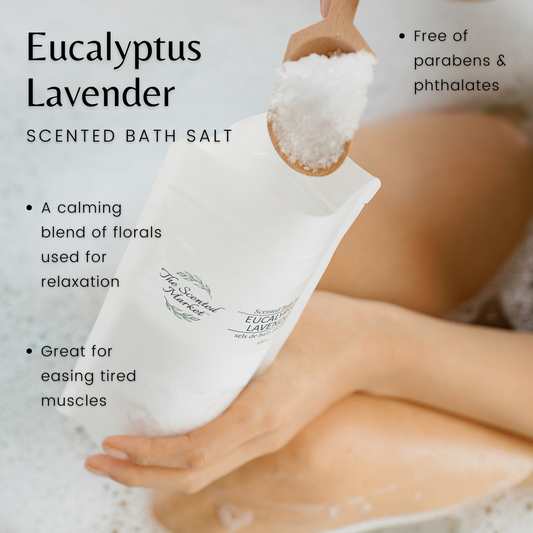 EUCALYPTUS LAVENDER Bath Salt - The Scented Market Bath Additives