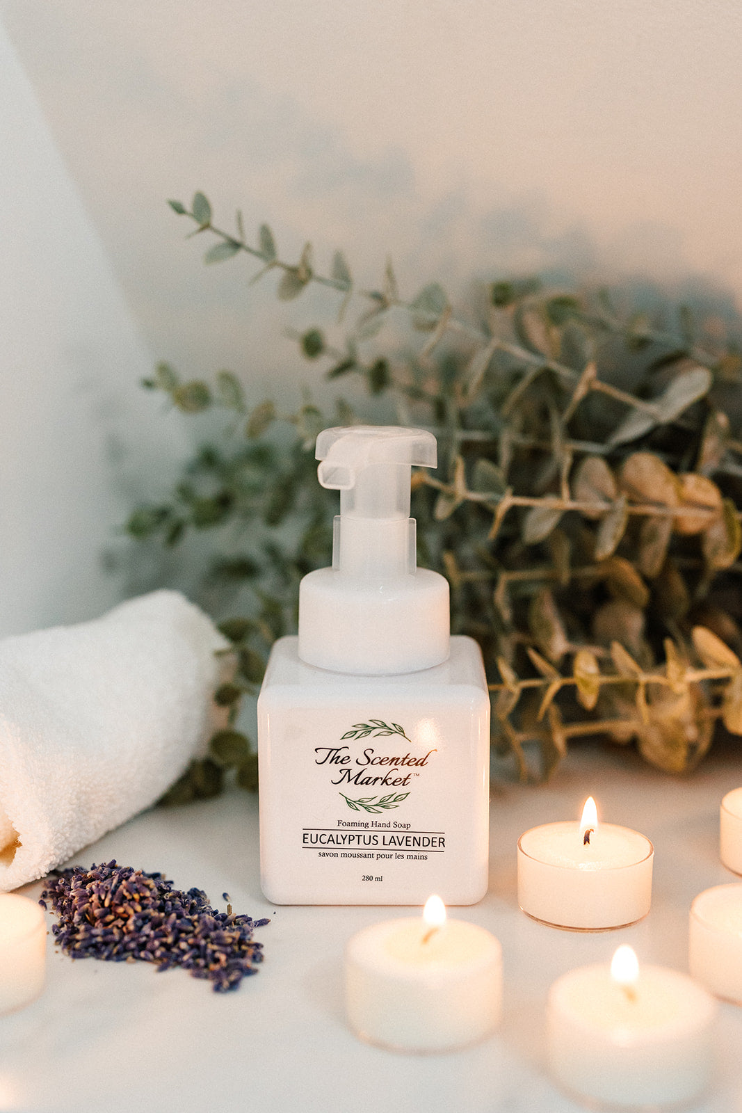 EUCALYPTUS LAVENDER Foaming Hand Soap – Soothing & Refreshing Cleanser - The Scented Market Liquid Hand Soap