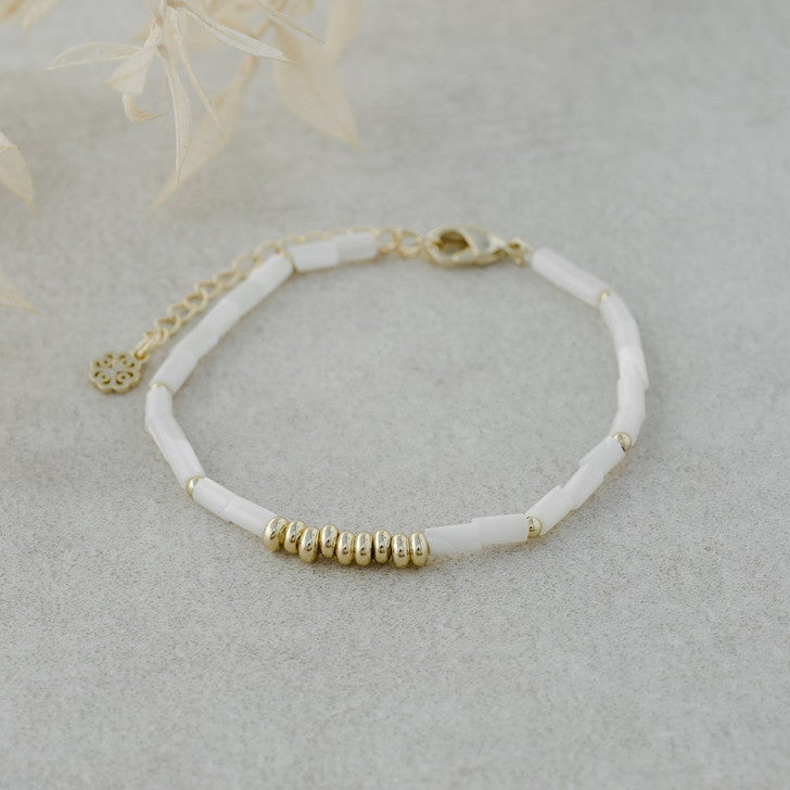 Gold Beaded Bracelet - The Scented Market Bracelets
