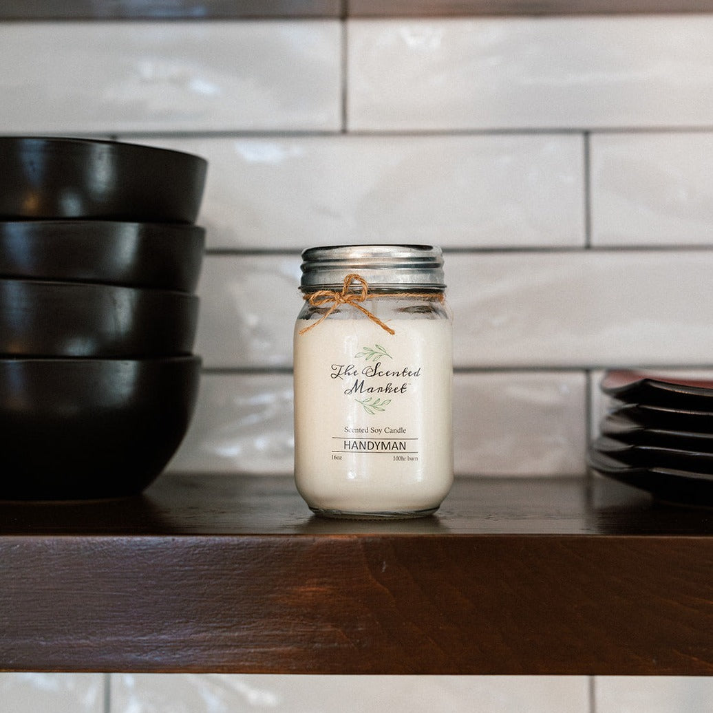 HANDYMAN Soy Wax Candle 16 oz - The Scented Market Candles