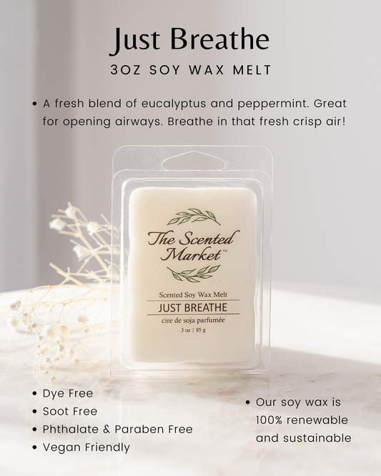 JUST BREATHE Soy Wax Melt - The Scented Market Wax Tarts