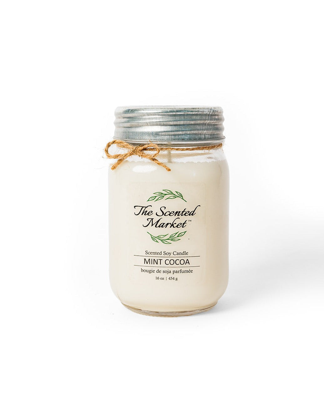 MINT COCOA Soy Wax Candle 16 oz - The Scented Market Candles