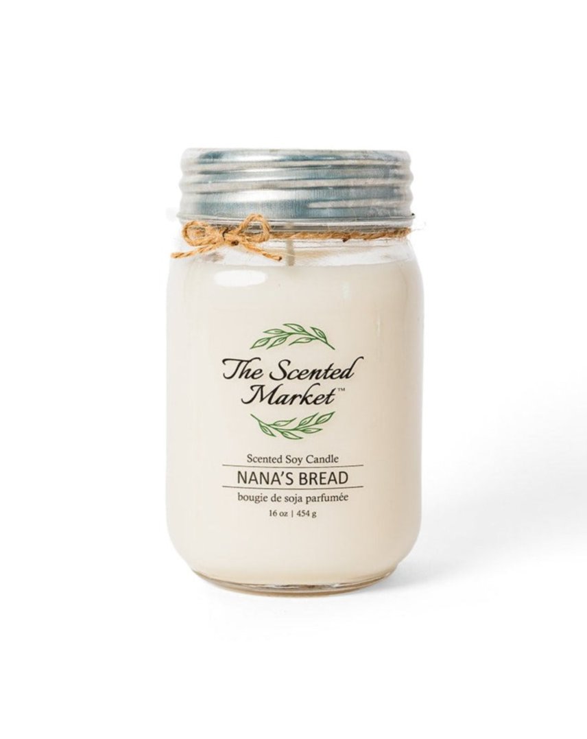 BANANA BREAD Soy Wax Candle 16 oz - The Scented Market Candles