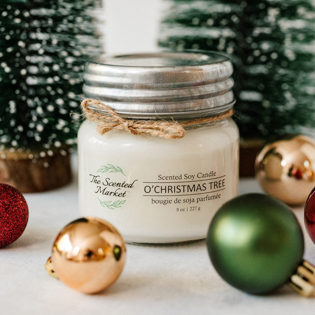 O'CHRISTMAS TREE Soy Wax Candle 8 oz - The Scented Market Candles