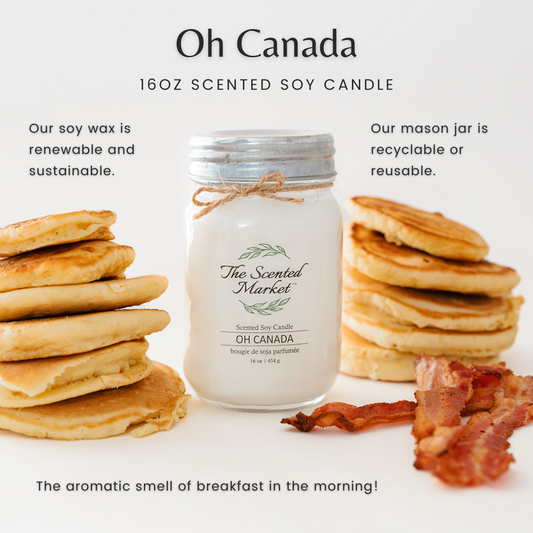 OH CANADA Soy Wax Candle 16 oz - The Scented Market Candles