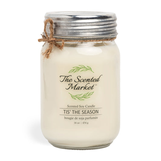 TIS' THE SEASON Soy Wax Candle 16 oz - The Scented Market Candles