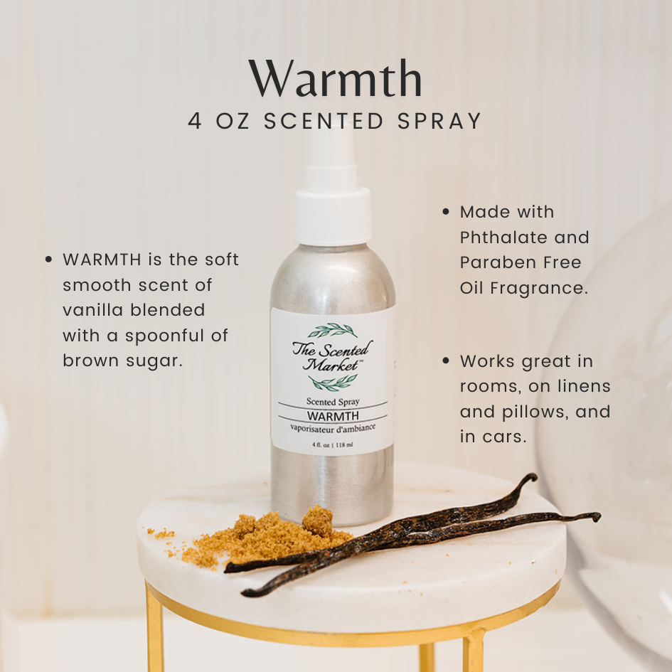 WARMTH Scented Spray 4 oz - The Scented Market Air Fresheners