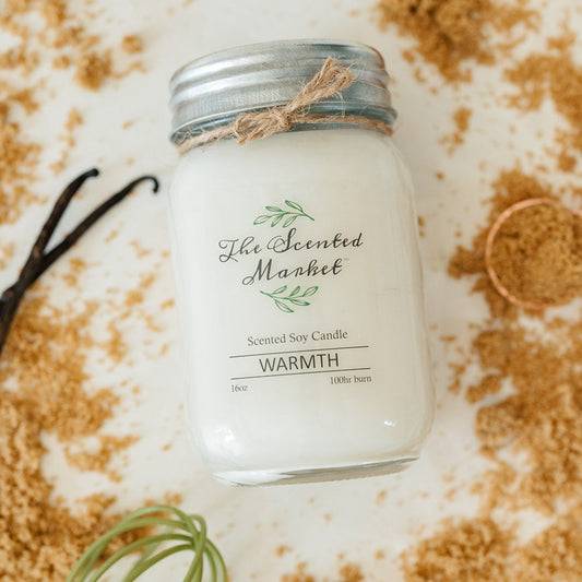 WARMTH Soy Wax Candle 16 oz - The Scented Market Candles