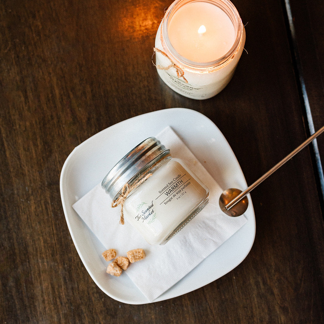 WARMTH Soy Wax Candle 8 oz - The Scented Market Candles