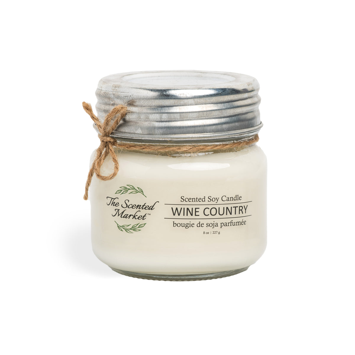 WINE COUNTRY Soy Wax Candle 8oz - The Scented Market Candles