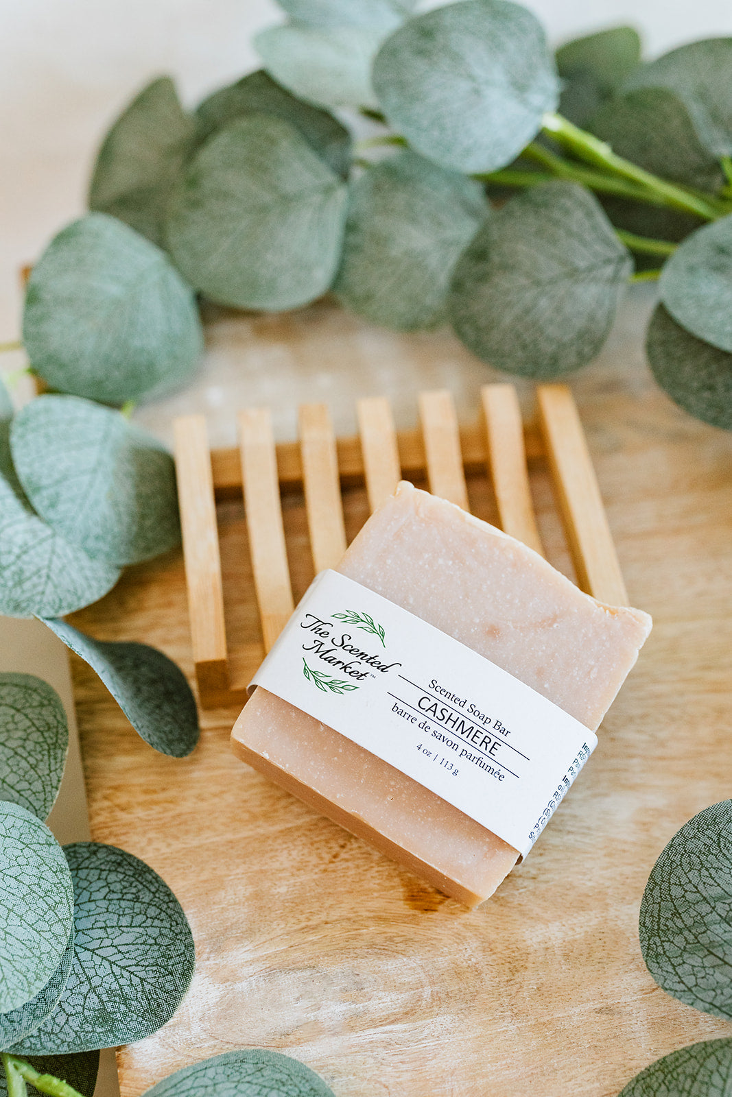 Wooden Soap Dish – Rustic Light Wood Design for Handcrafted Soap - The Scented Market Soap Dishes & Holders