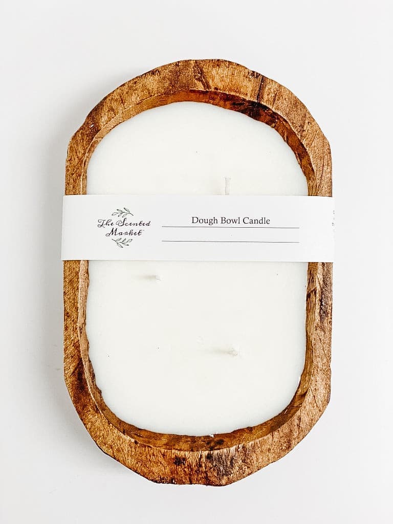 Brown Oval Dough Bowl - SUMMER NIGHTS - The Scented Market Candles