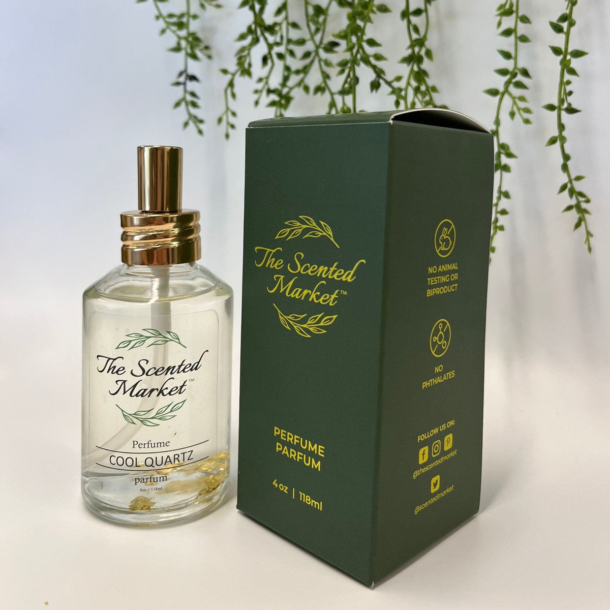 Cool Quartz Luxury Perfume – Warm, Deep & Passionate Scent with Gold Leaf Flecks - The Scented Market Perfume & Cologne