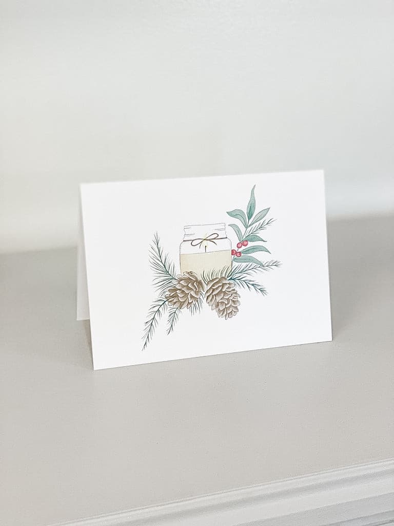 Holiday Greeting Card Set – 4 Festive Cards with Envelopes - The Scented Market Greeting & Note Cards