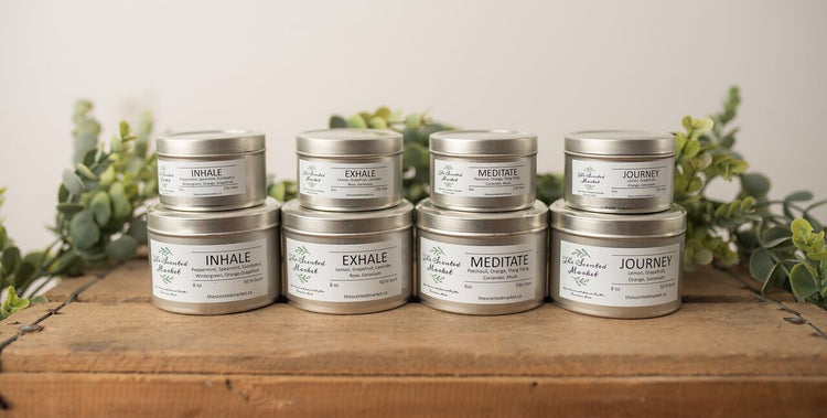 Essential Oil Candles - Inhale, Exhale, Meditate & Journey