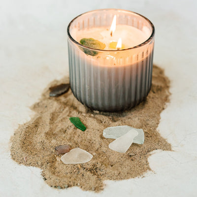 DRIFTWOOD Soy Wax Candle 32 oz - Beach Glass Collection - The Scented Market 