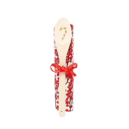 Berry Tea Towel and Wooden Spoon - The Scented Market     