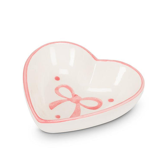 Bow Heart Shaped Small Dish