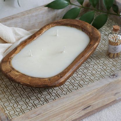 Brown Oval Dough Bowl - SUMMER NIGHTS - The Scented Market  Candles   