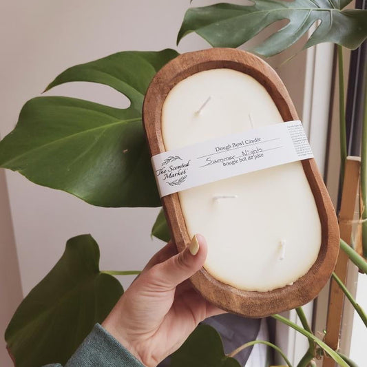 Brown Oval Dough Bowl - SUMMER NIGHTS - The Scented Market  Candles   