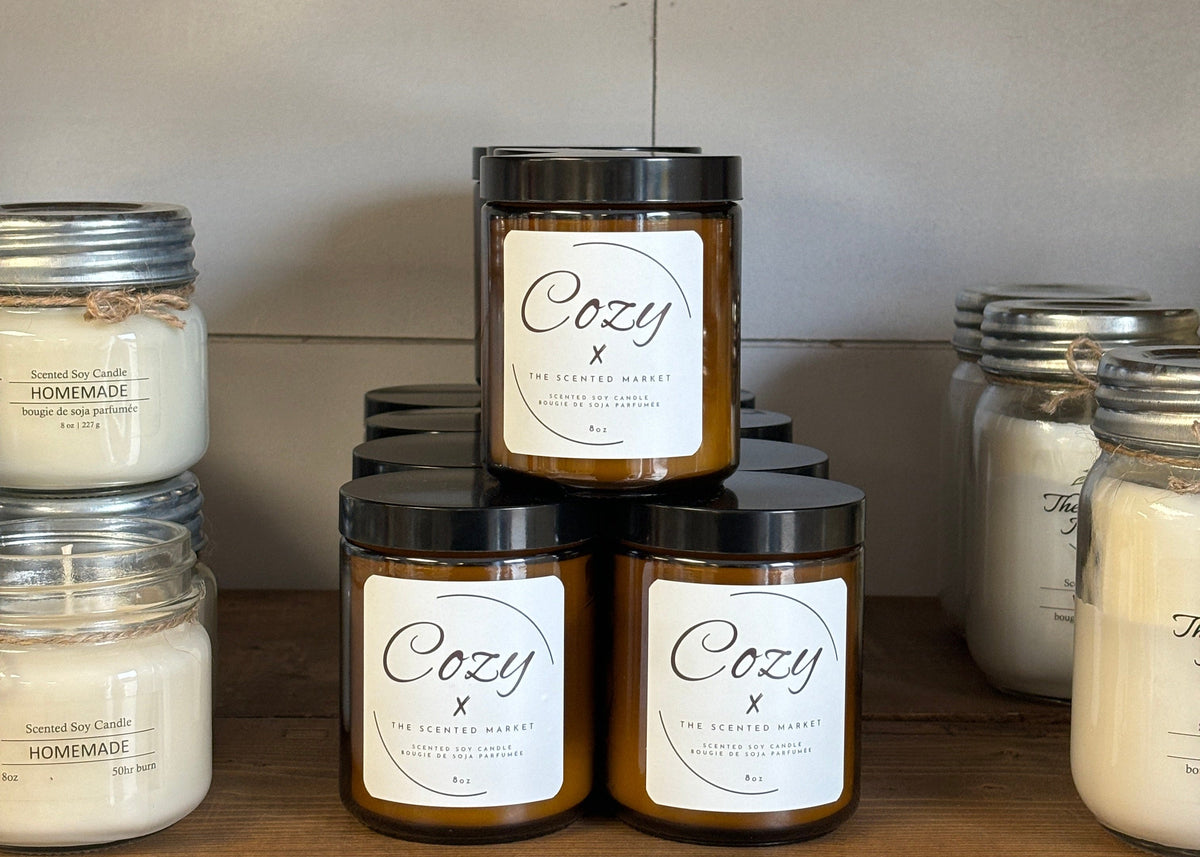 COZY By Coach Carey 8 oz Soy Wax Candle - The Scented Market  Candles   