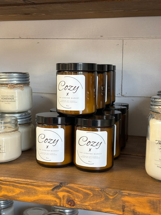 COZY By Coach Carey 8 oz Soy Wax Candle - The Scented Market  Candles   