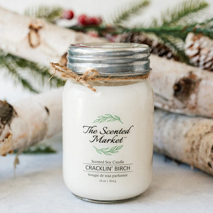 CRACKLIN' BIRCH Soy Wax Candle 16 oz - The Scented Market  Candles   
