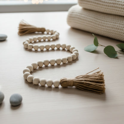 Decor Bead Double Tassel Garland - The Scented Market  Decor   