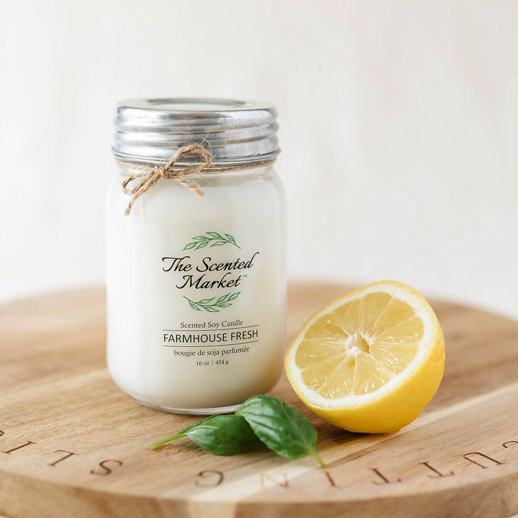 FARMHOUSE FRESH Soy Wax Candle 16 oz - The Scented Market  Candles   