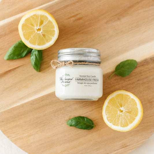 FARMHOUSE FRESH Soy Wax Candle 8 oz - The Scented Market  Candles   