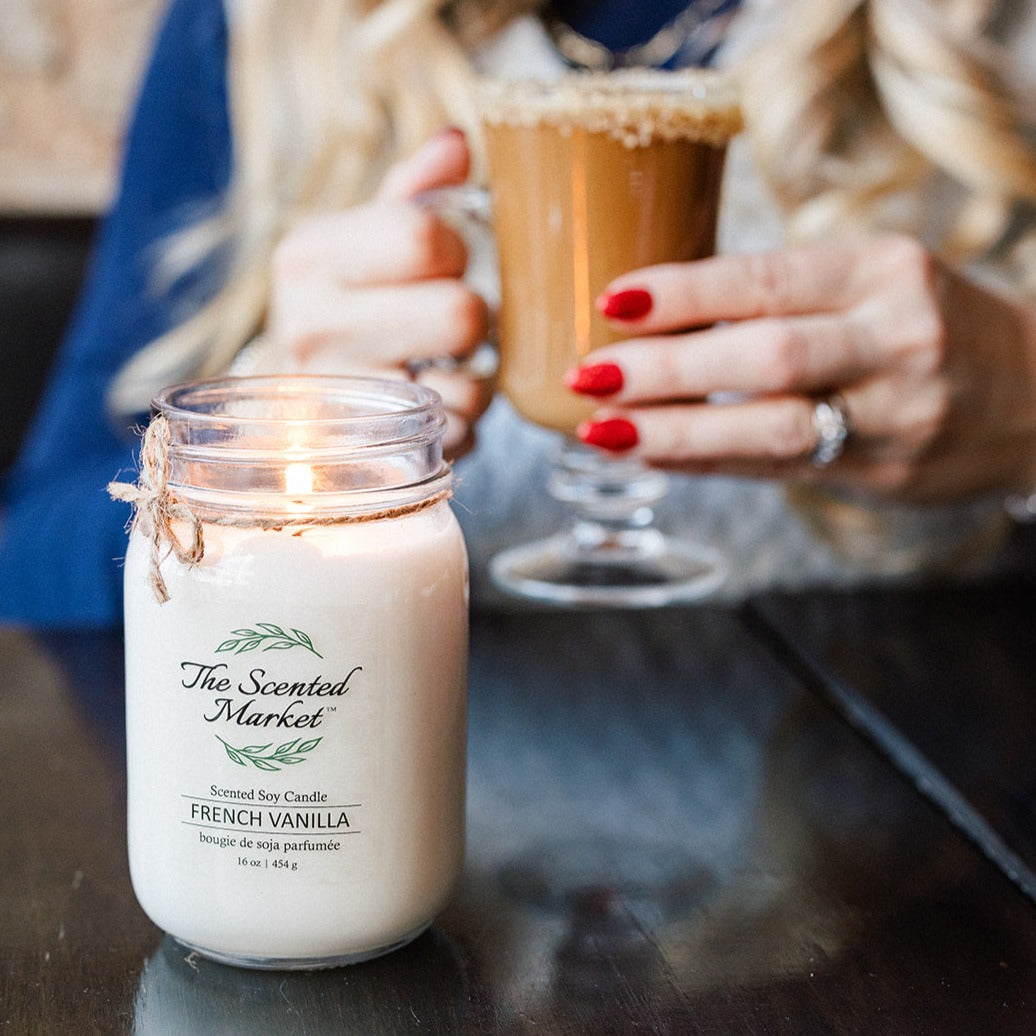 FRENCH VANILLA Soy Wax Candle 16 oz - The Scented Market  Candles   