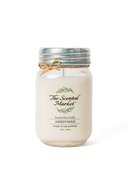 HANDYMAN Soy Wax Candle 16 oz - The Scented Market  Candles   