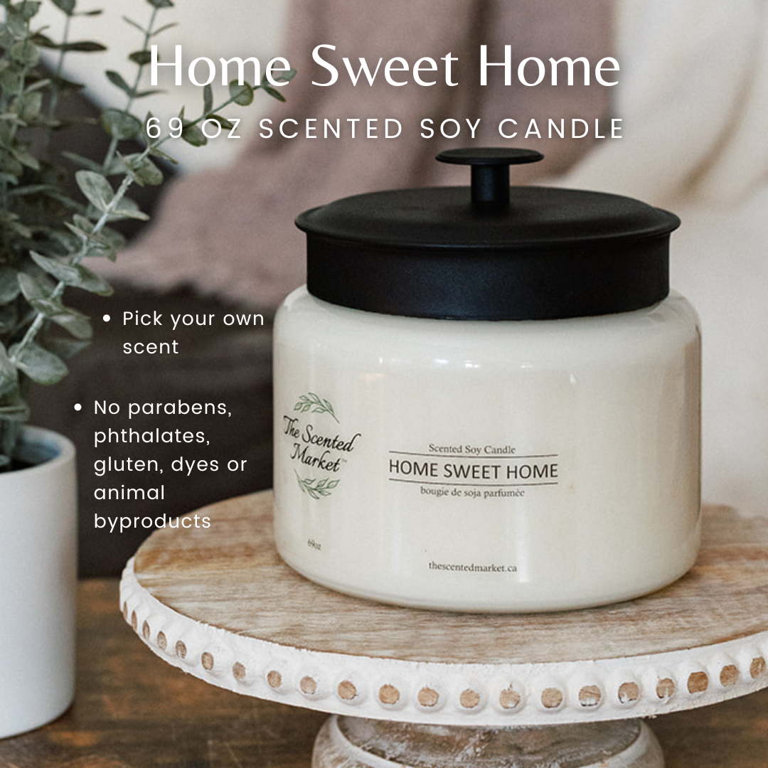 HOME SWEET HOME 4 Wick Candle - Pick Your Own Scent - The Scented Market  Candles   