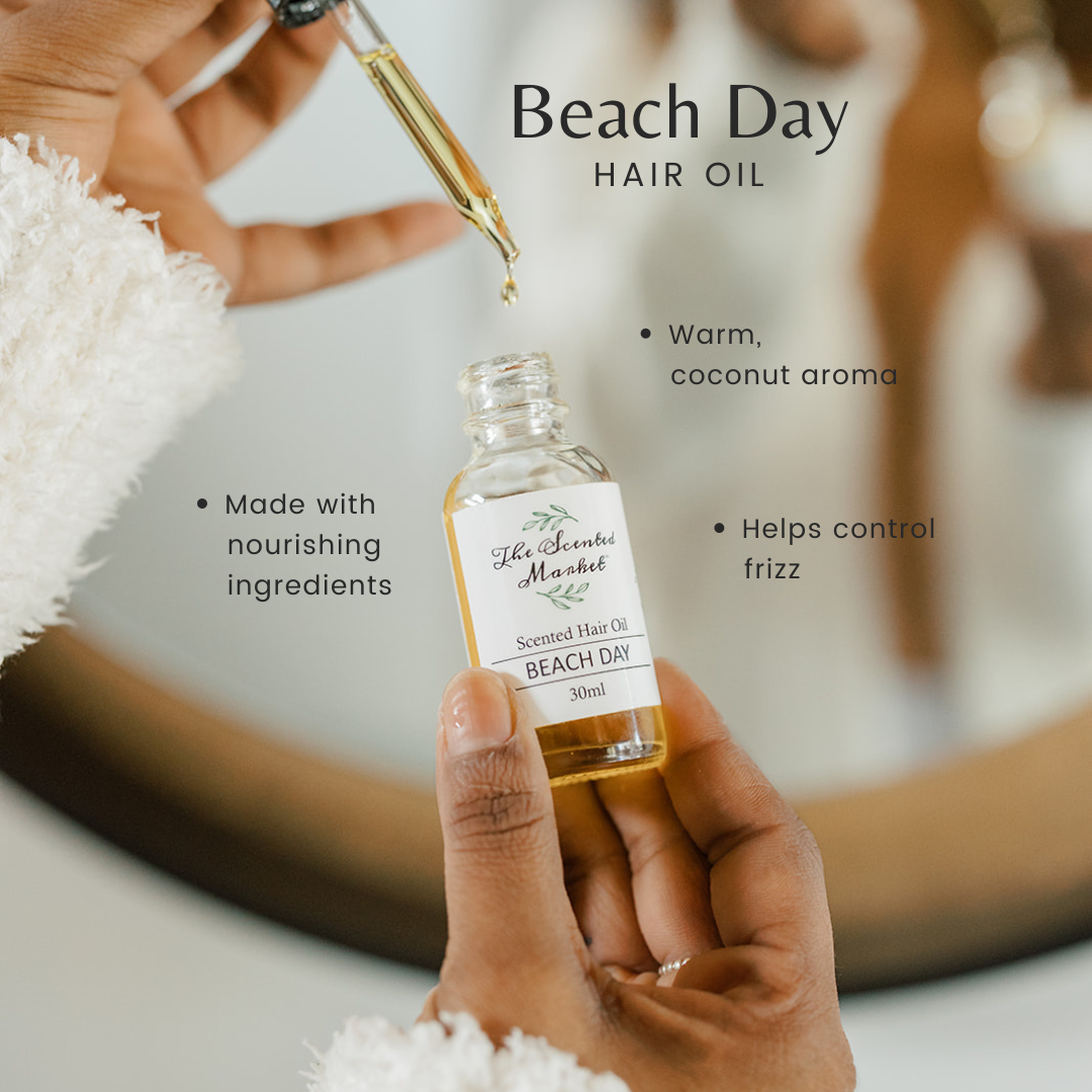Hair Oil - BEACH DAY - The Scented Market  Hair Care   