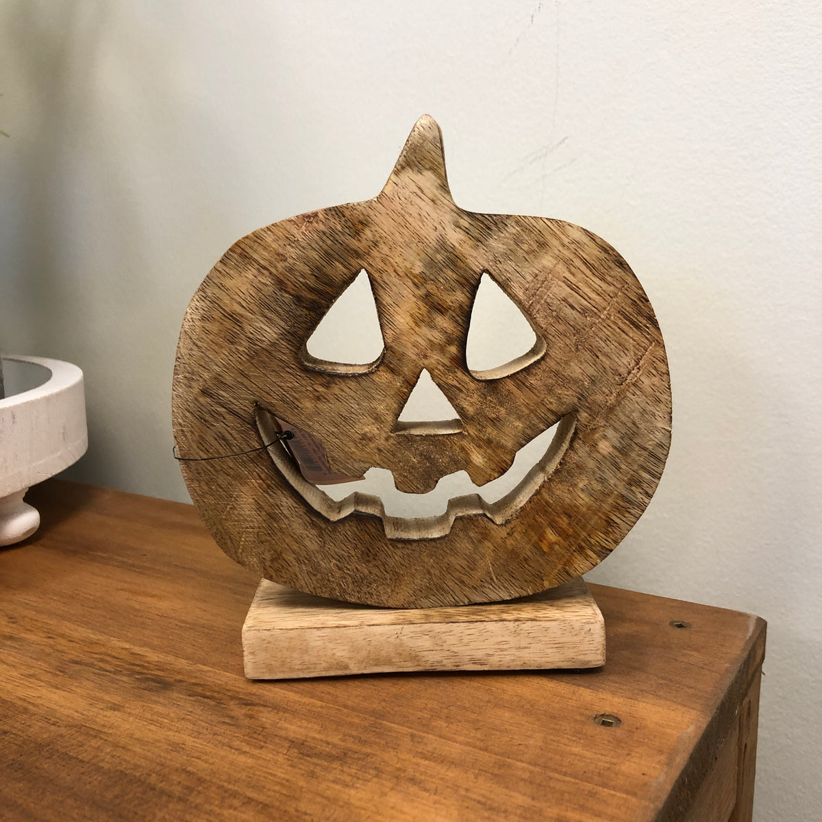 Wooden Pumpkin Decor Stand