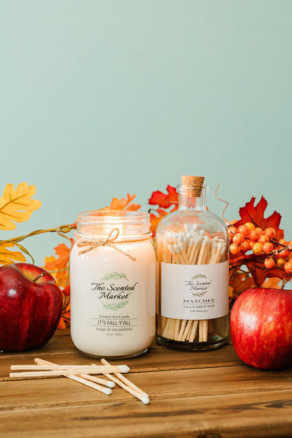 IT'S FALL Y'ALL  Soy Wax Candle 16 oz - The Scented Market  Candles   