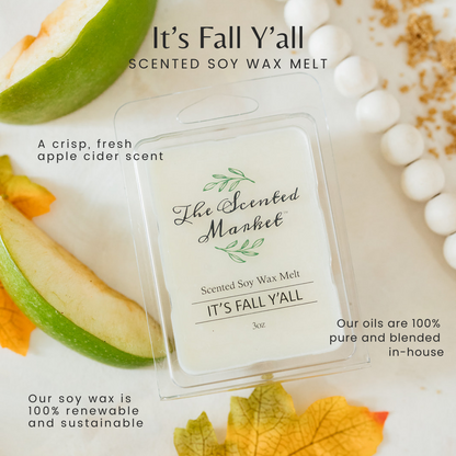 IT'S FALL Y'ALL Soy Wax Melt - The Scented Market  Wax Tarts   