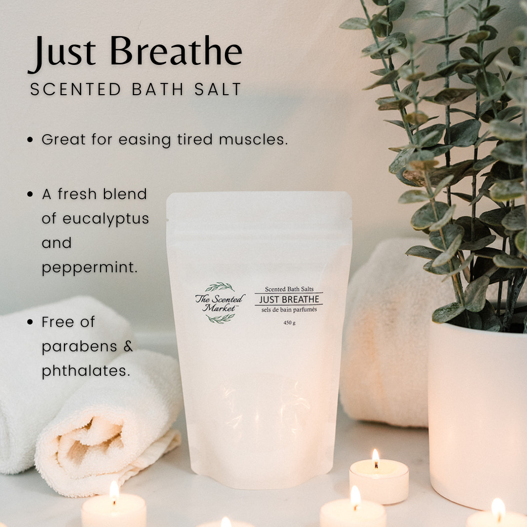 JUST BREATHE Bath Salt - The Scented Market  Bath Additives   
