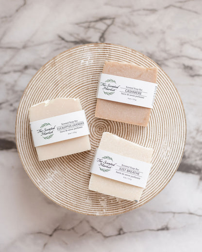 JUST BREATHE - Scented Soap Bar - The Scented Market  Bar Soap   