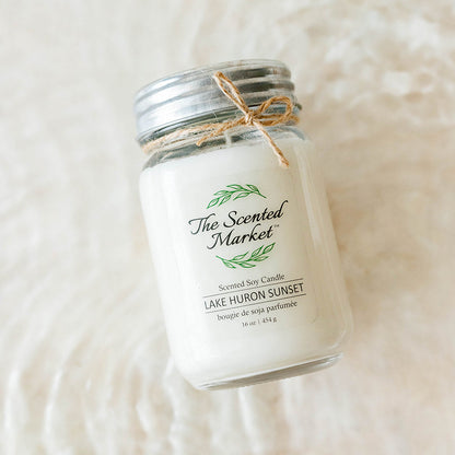 LAKE HURON SUNSET Soy Wax Candle 16 oz - The Scented Market  Candles   