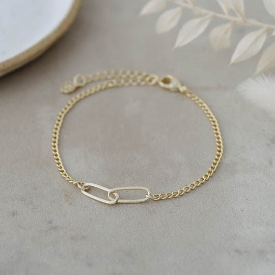 Linked Gold Bracelet - The Scented Market  Bracelets   
