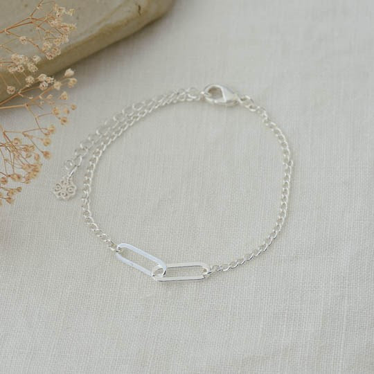 Linked Silver Bracelet - The Scented Market  Bracelets   