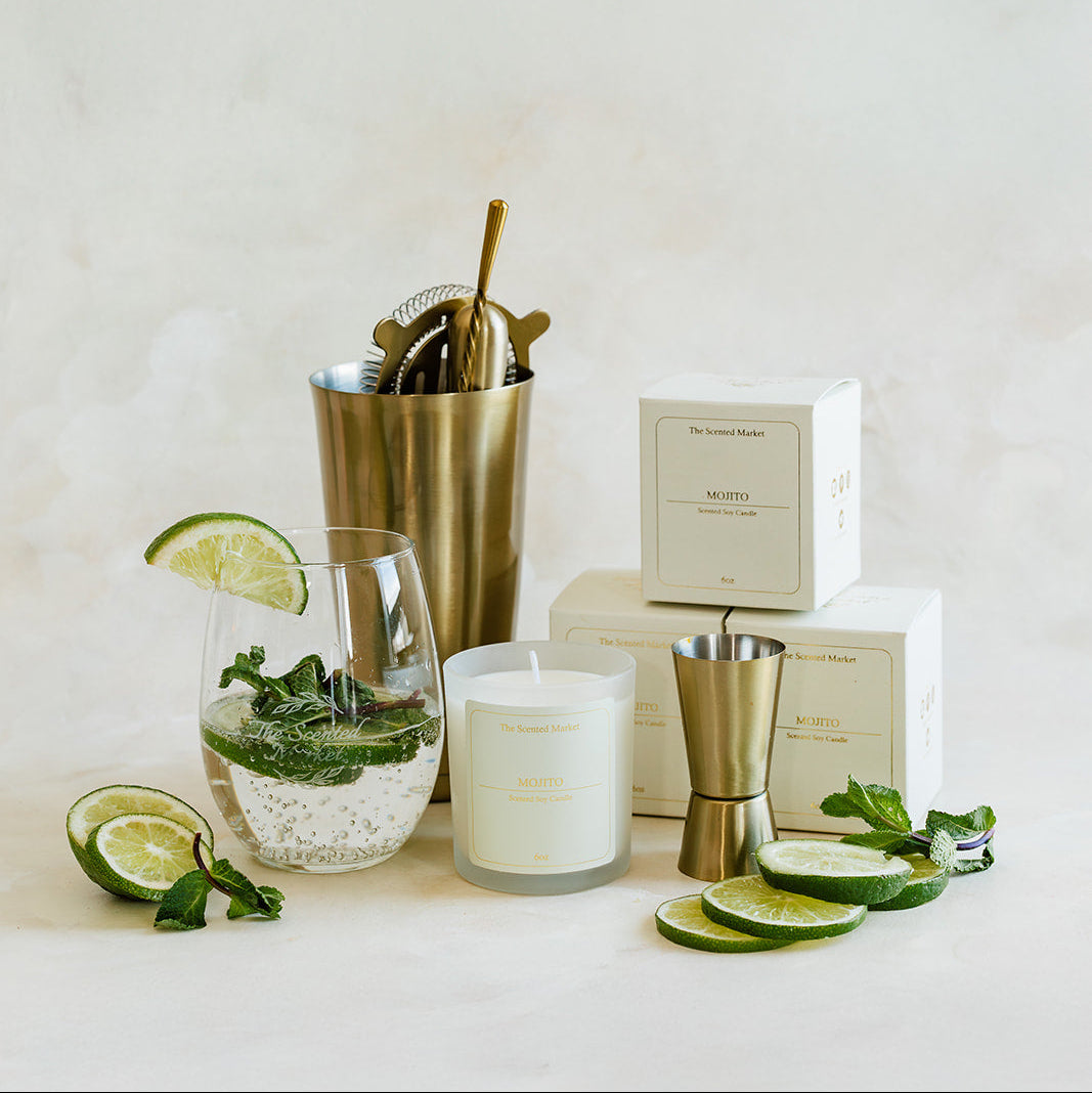 MOJITO Soy Wax Candle 6 oz - The Scented Market  Candles   