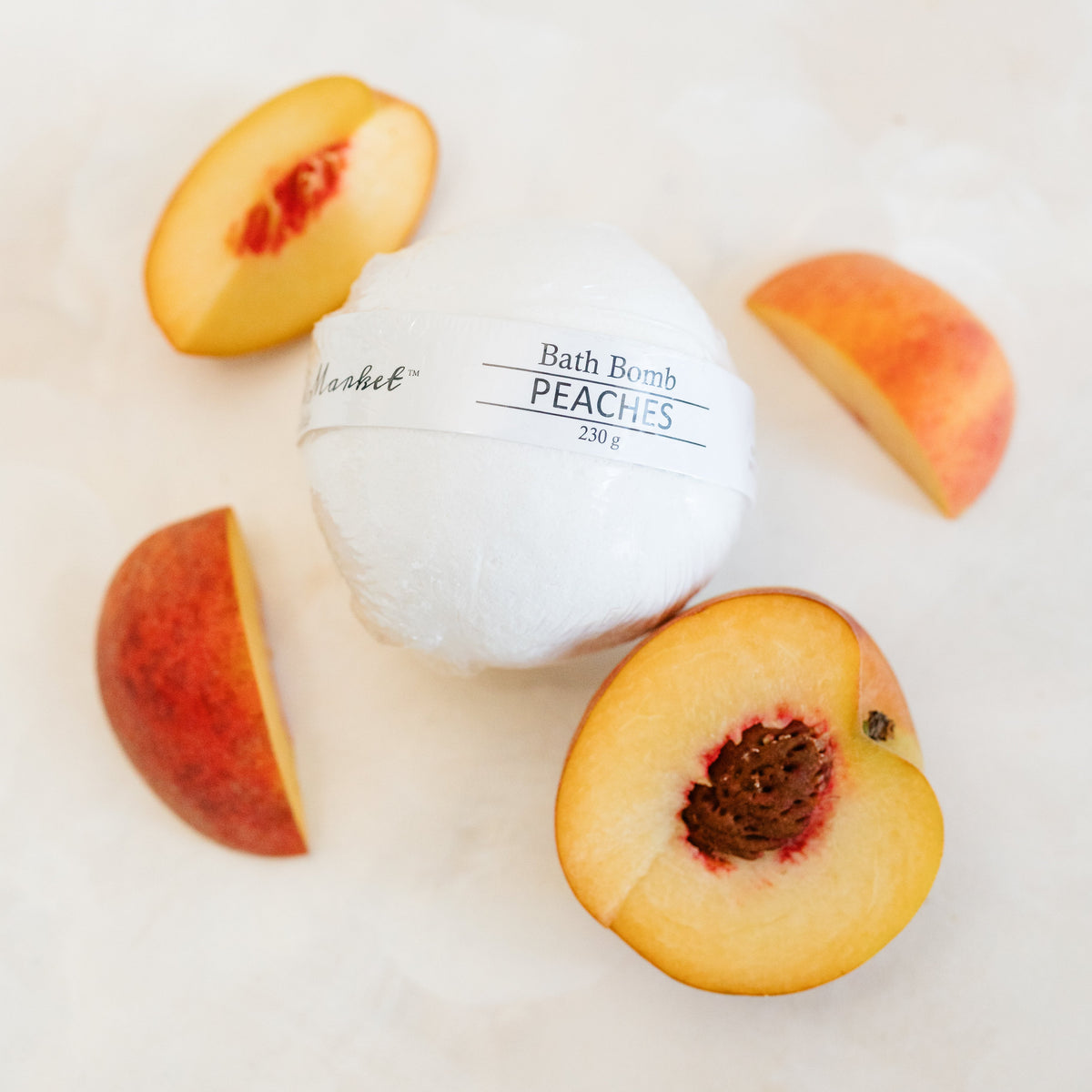 PEACHES Luxurious Bath Bomb - The Scented Market  Bath Additives   